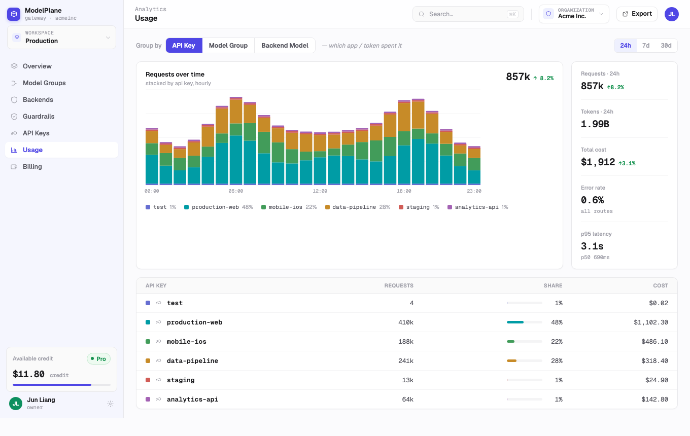 Usage analytics